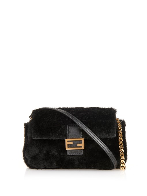 Fendi Micro Baguette Shearling Fendi Micro Baguette Shearling