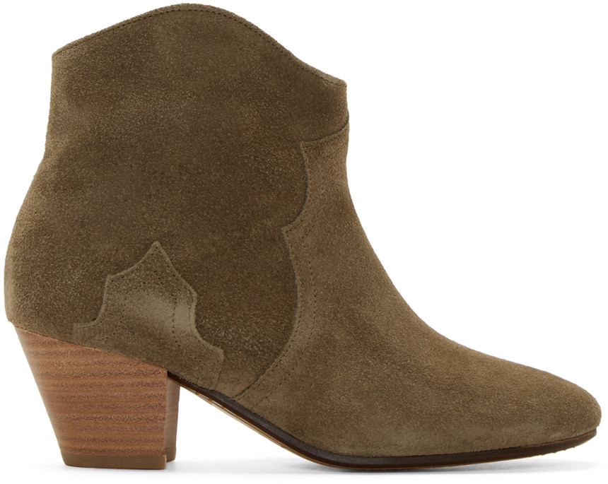 isabel marant dicker boots beige