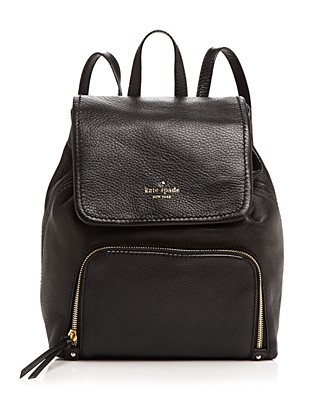 KATE SPADE COBBLE HILL CHARLEY LEATHER BACKPACK, BLACK | ModeSens