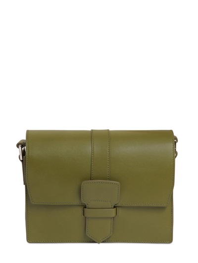 Salvatore Ferragamo Altea Leather Shoulder Bag, Military Green | ModeSens