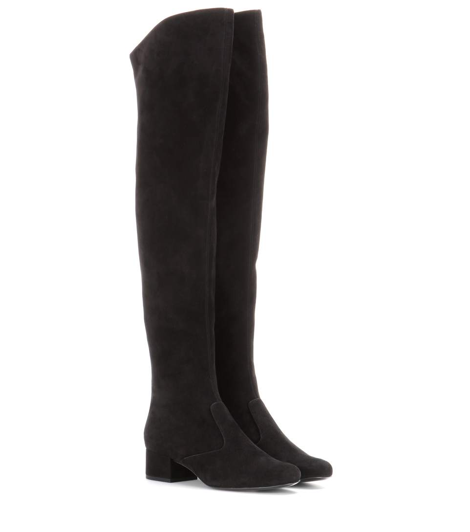 saint laurent sun over the knee boots