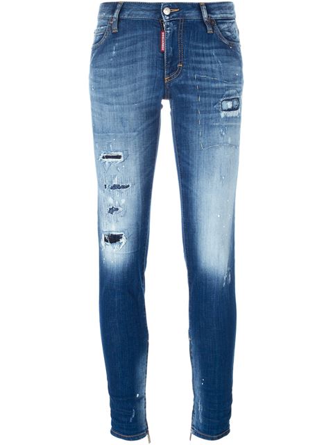 DSQUARED2 'Skinny' Medium Waist Jeans | ModeSens