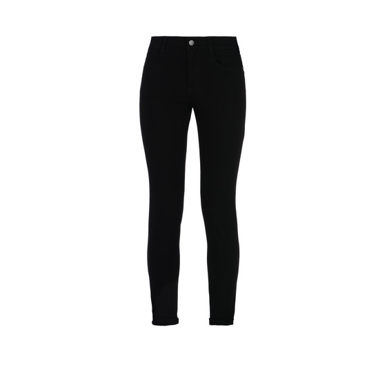 STELLA MCCARTNEY Black High Waist Cropped Skinny Jeans | ModeSens
