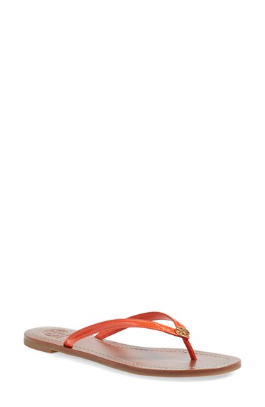 flat leather thong sandals