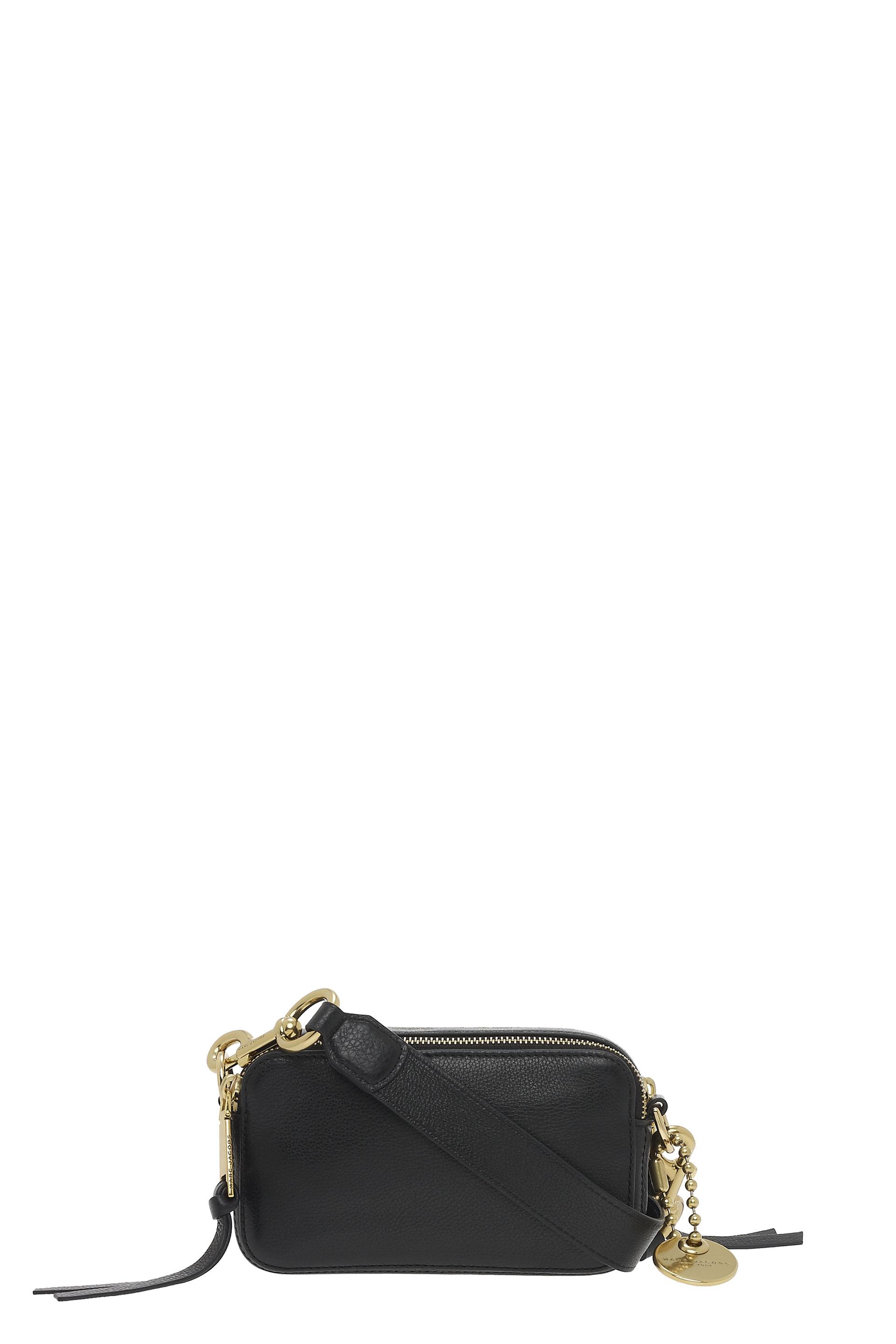 Marc Jacobs 'Recruit' Pebbled Leather Crossbody Bag In Black | ModeSens