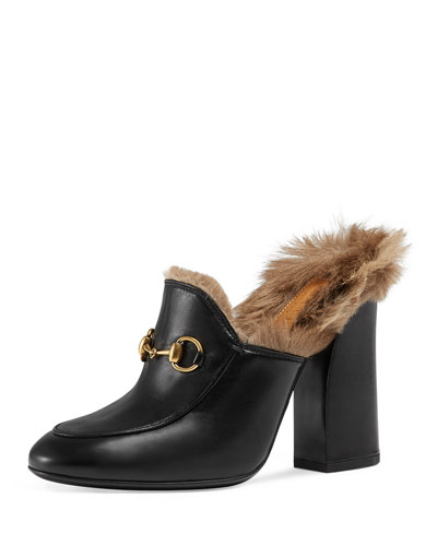 gucci fur dress shoes