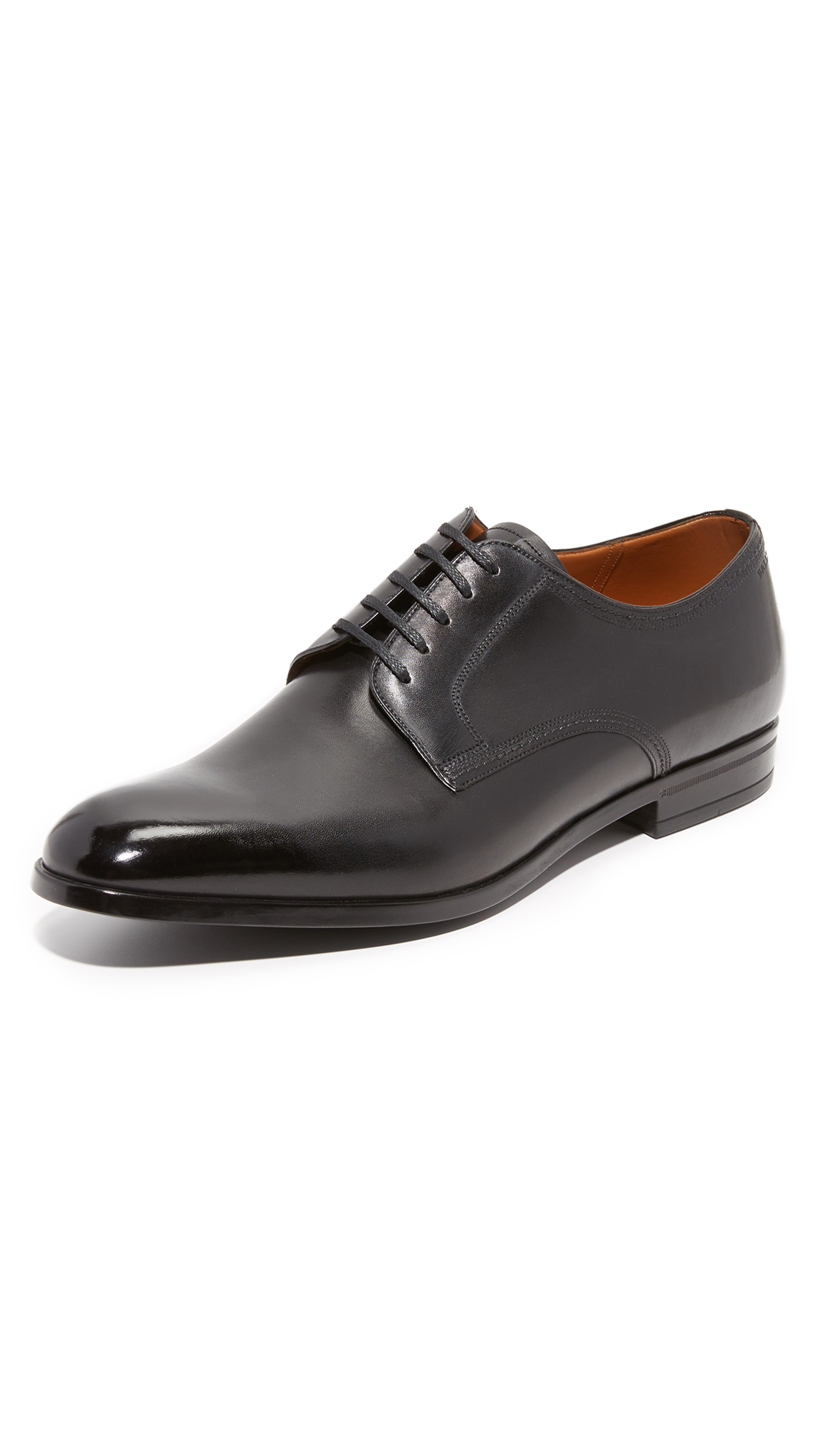 BALLY Latour Classic Leather Derby Shoe, Black in Black Leather | ModeSens