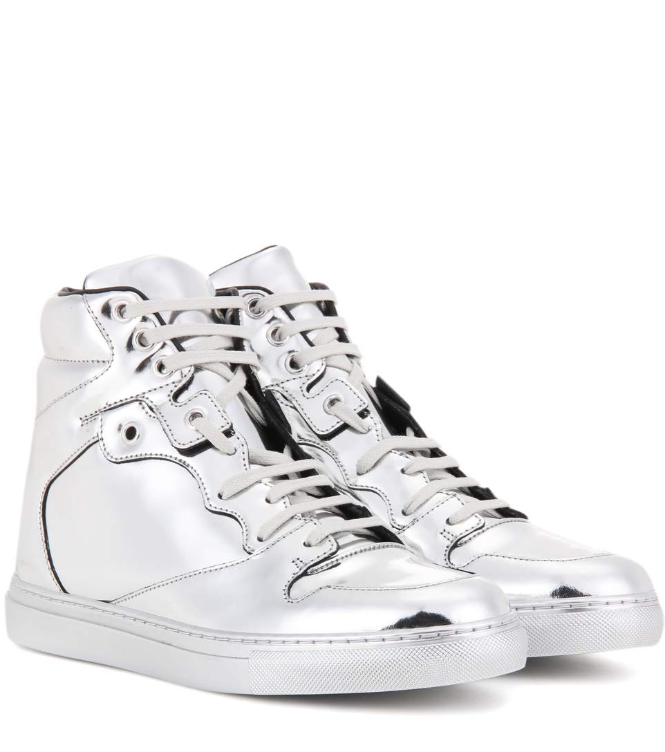balenciaga high top womens gold