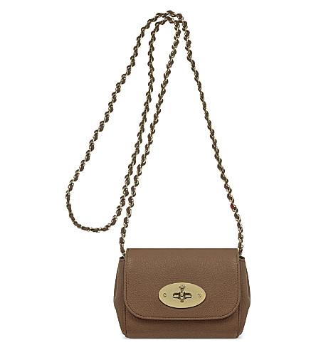 Mulberry Mini Lily Leather Shoulder Bag In Oak | ModeSens