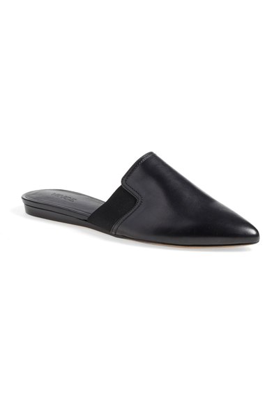 VINCE Nadette Pointed-Toe Flat Slide, Black | ModeSens