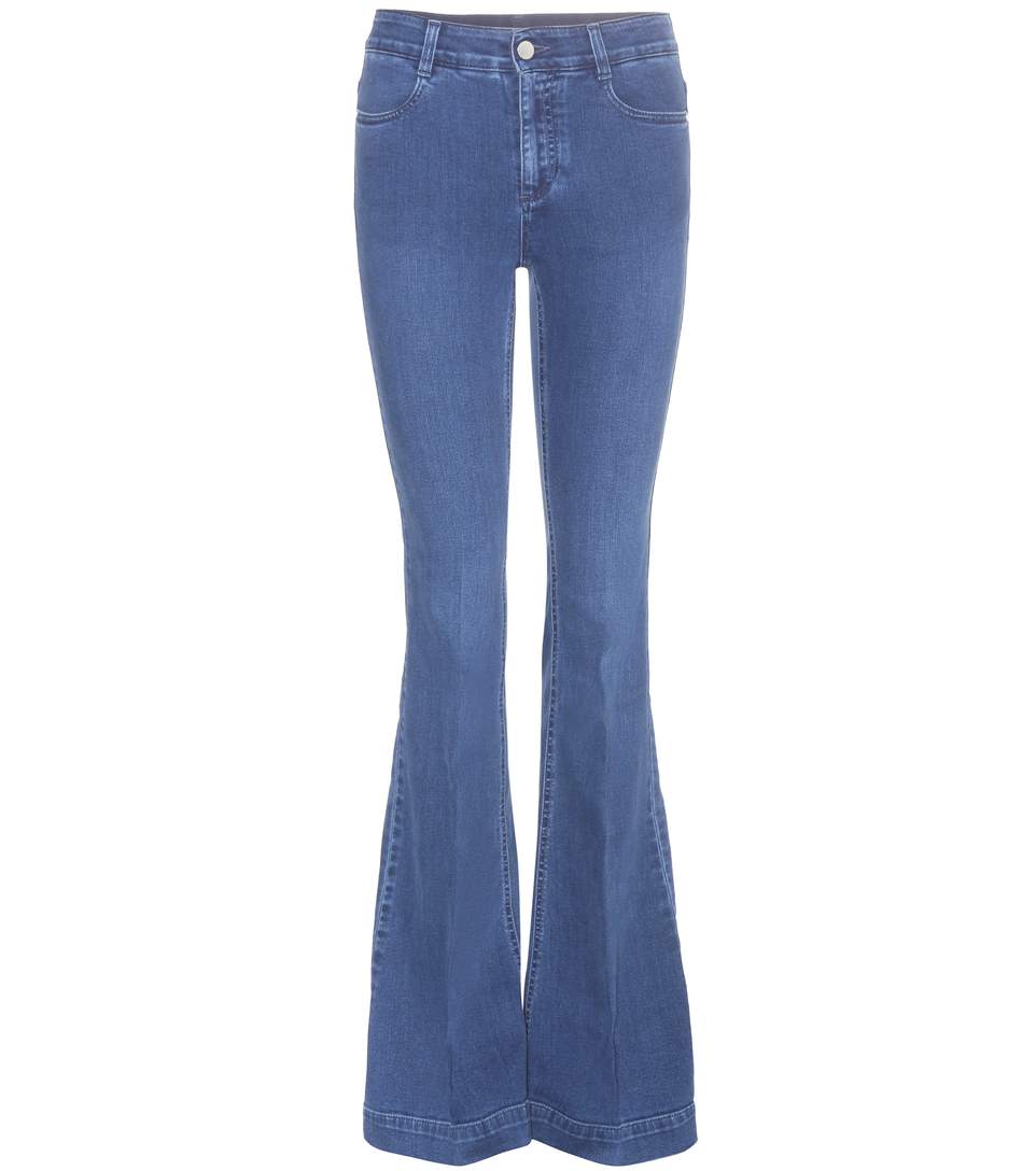 STELLA MCCARTNEY Flared Jeans in Deep Llue | ModeSens