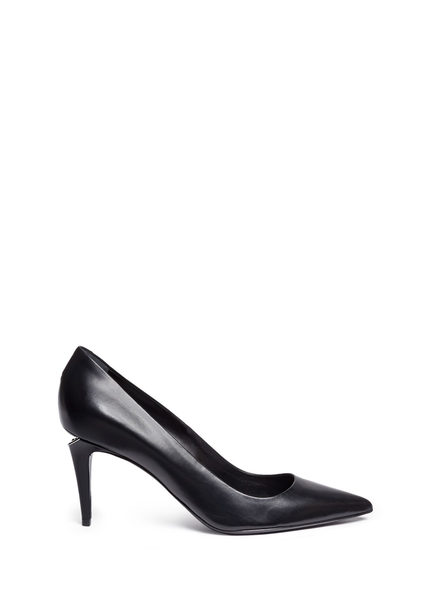 Alexander Wang 'Trista' Cutout Heel Leather Pumps In Black | ModeSens