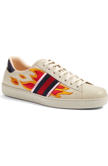 gucci flame ace sneakers