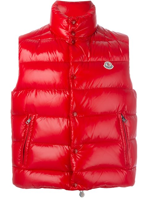 MONCLER TIB GILET QUILTED VEST, RED | ModeSens
