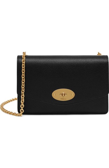 MULBERRY Postman'S Lock Grained Leather Shoulder Bag in Black | ModeSens