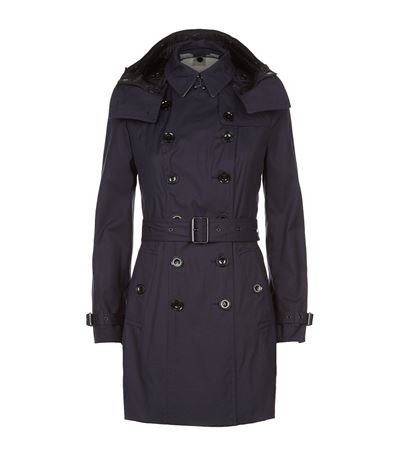 BURBERRY REYMOORE TRENCH COAT WITH QUILTED WARMER, BLUE | ModeSens