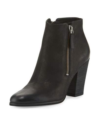 MICHAEL MICHAEL KORS Denver Leather 75Mm Bootie, Black | ModeSens