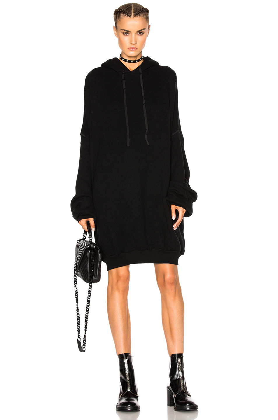 UNRAVEL Cashmere Oversize Hoodie in Black | ModeSens