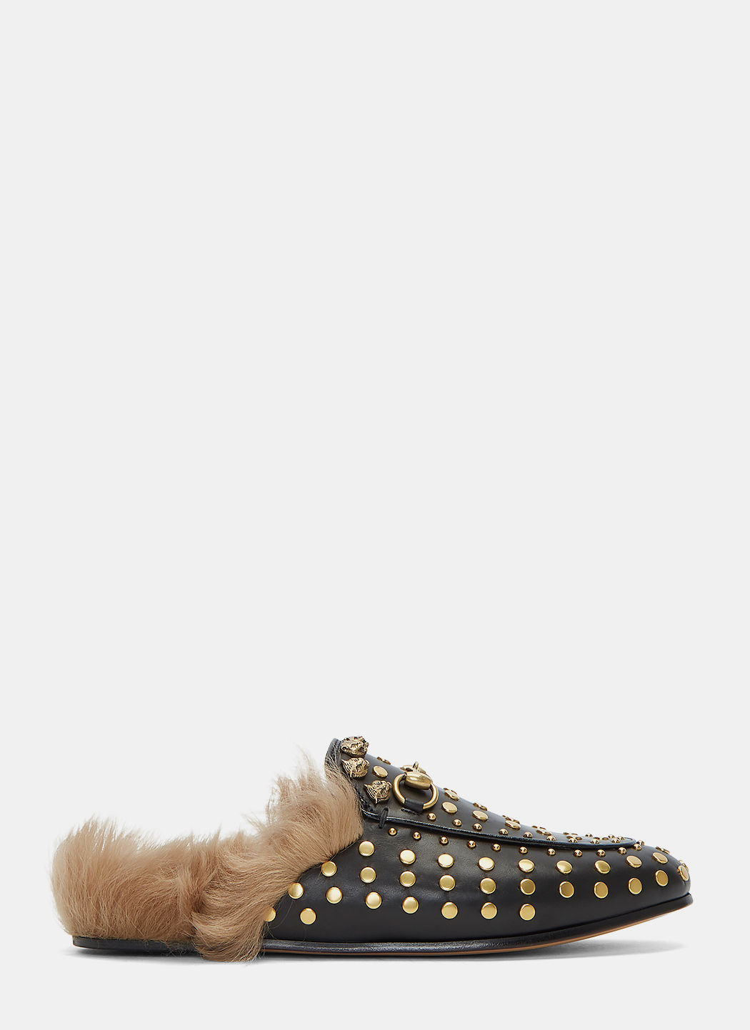 gucci shearling mules