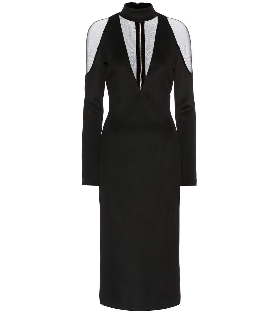 BALMAIN BLACK LONG SLEEVES DRESS | ModeSens