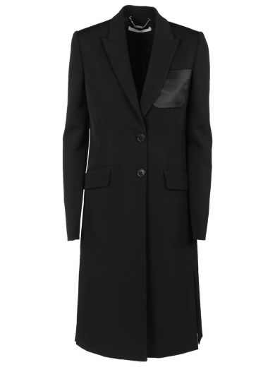 GIVENCHY GRAIN DE POUDRE SIDE SLIT COAT, BLACK | ModeSens