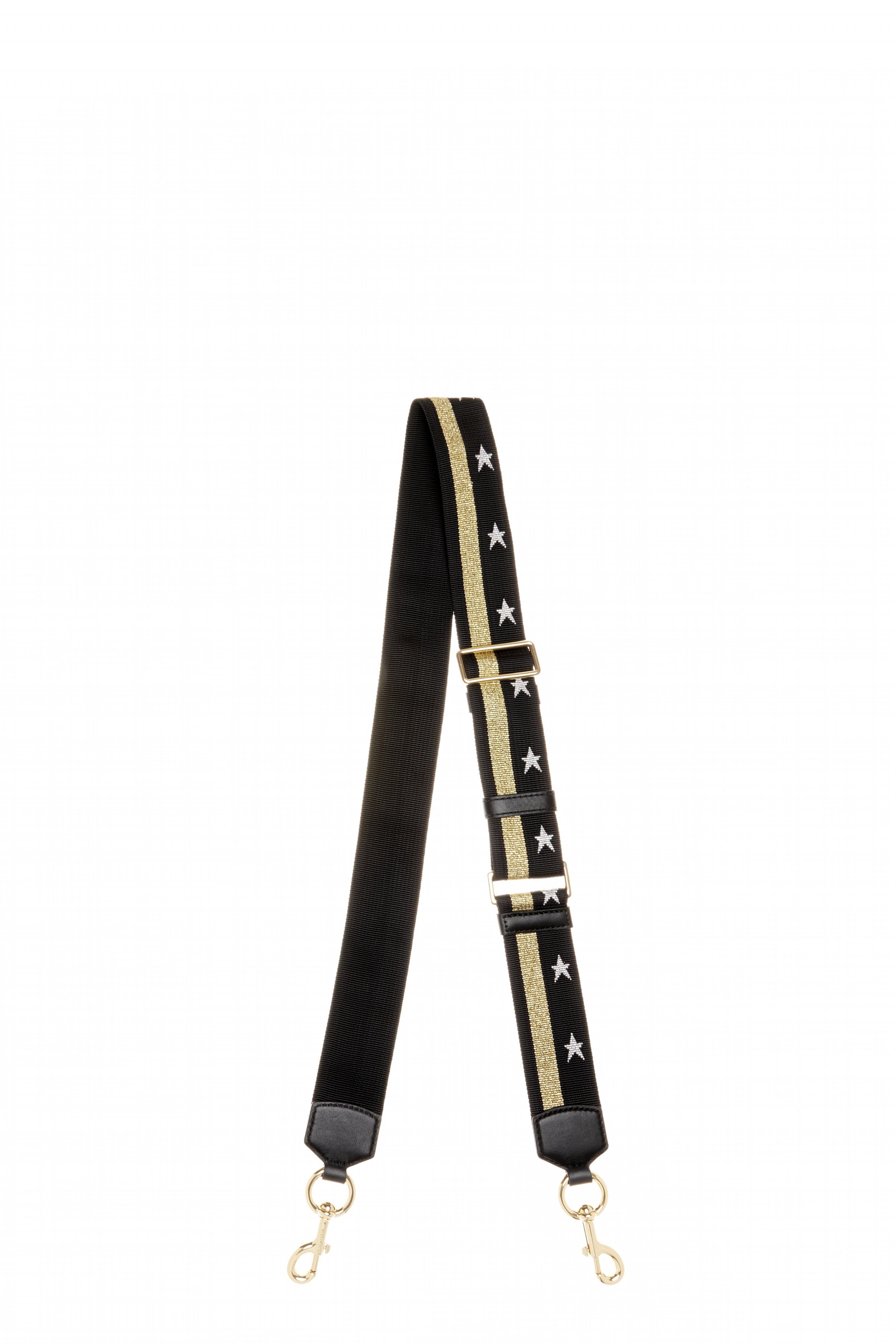 MARC JACOBS STARS AND STRIPES BAG STRAP, BLACK MULTI ModeSens