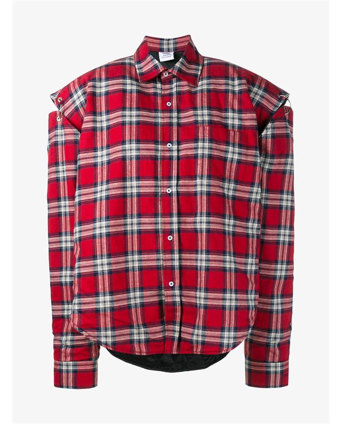 vetements red shirt