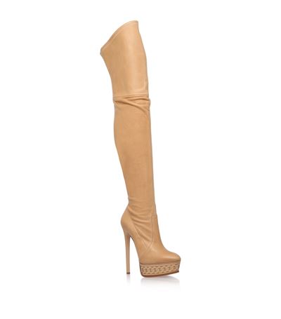 casadei over the knee platform boots
