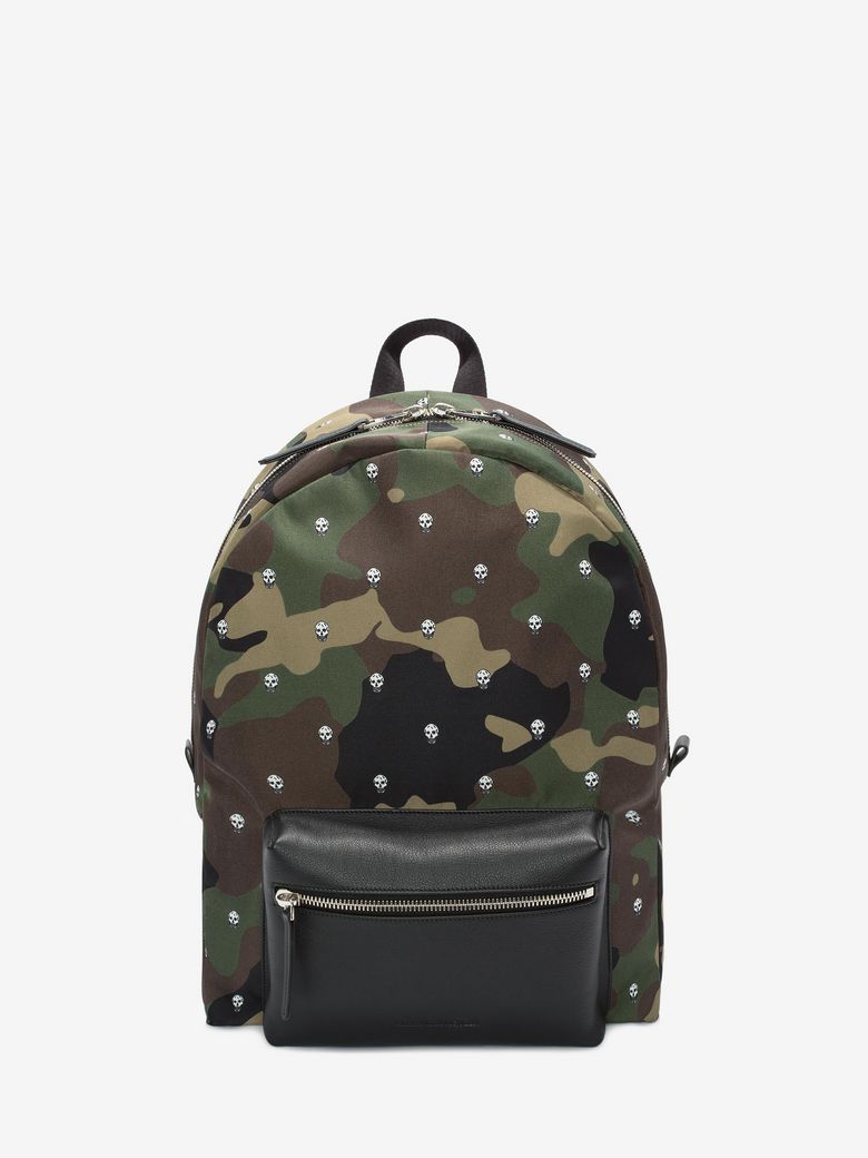 ALEXANDER MCQUEEN CAMOUFLAGE PRINTED NYLON BACKPACK, CAMOUFLAGE | ModeSens