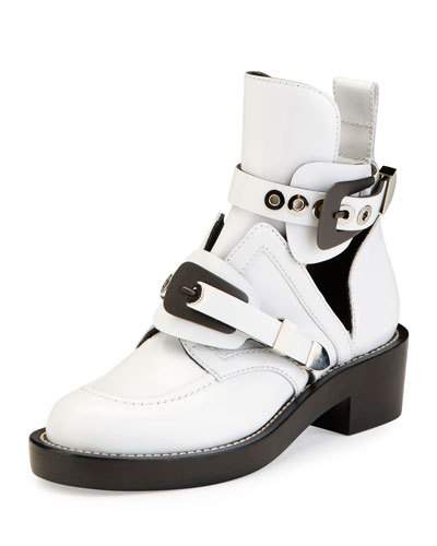 balenciaga ceinture boots white