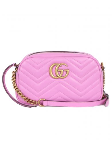 GUCCI Gg Marmont Mini MatelassÉ Camera Bag, Bright Pink | ModeSens