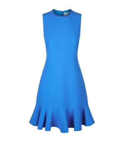 Victoria Victoria Beckham Flounce Hem Sleeveless Dress In Blu | ModeSens