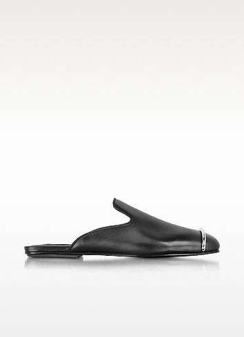 ALEXANDER WANG Jaelle Soft Calf Leather Slide, Black | ModeSens