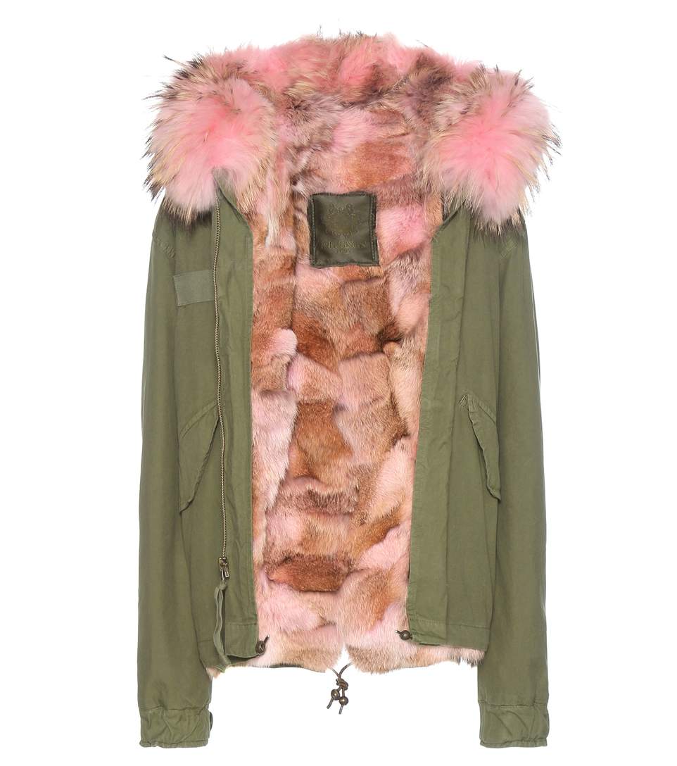 mr and mrs italy fur lined parka