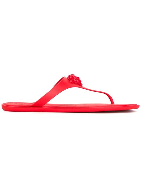 medusa palazzo thong sandals