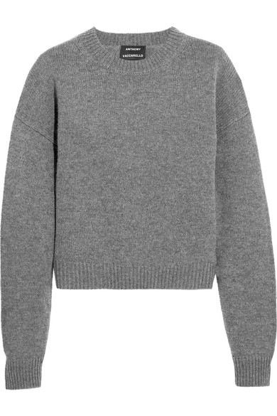 ANTHONY VACCARELLO WOOL AND CASHMERE-BLEND SWEATER | ModeSens