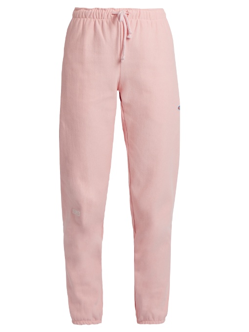 Vetements Pink Champion Edition Knee Shape Lounge Pants | ModeSens