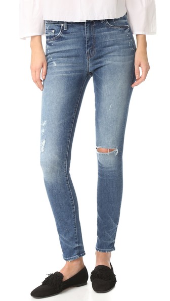 MOTHER LOOKER ANKLE FRAYED SKINNY JEANS, LOUD IS HOW I LOVE YOU | ModeSens