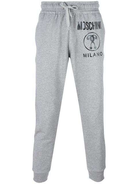 grey moschino joggers