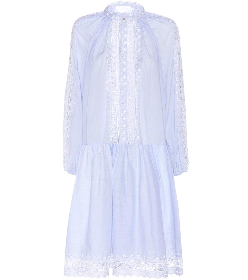 Zimmermann Caravan Pin Cotton Dress In Stripe | ModeSens