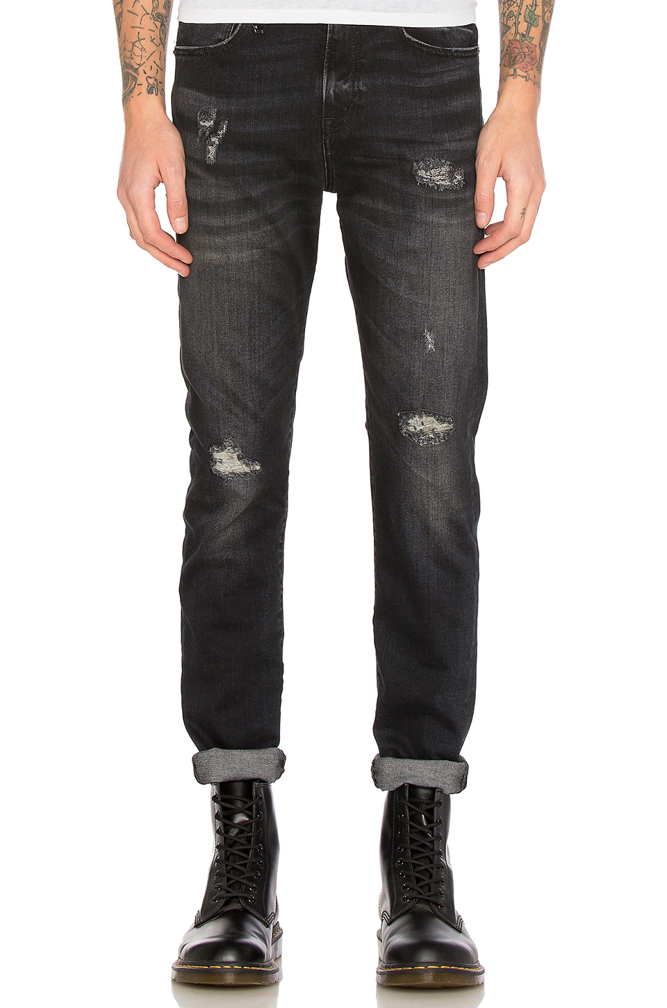 R13 SKATE JEANS, WARREN BLACK ModeSens
