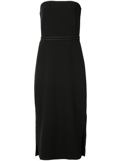 ELIZABETH AND JAMES MARGO STRAPLESS PANELED SHEATH DRESS, BLACK | ModeSens