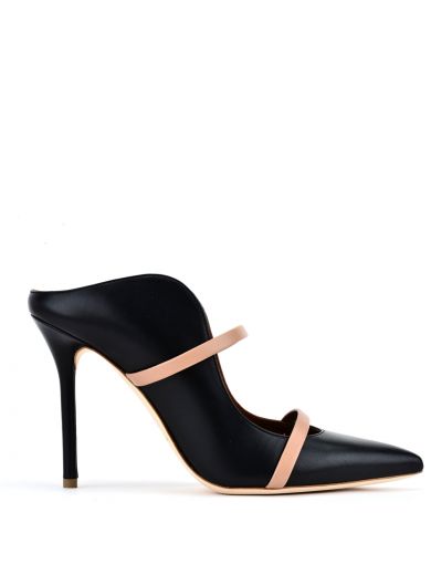 MALONE SOULIERS LEATHER MAUREEN MULES 100, BLACK | ModeSens