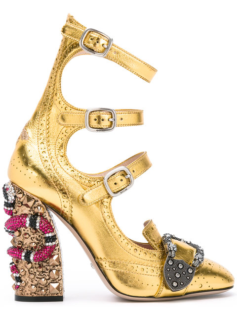 gucci embellished heels