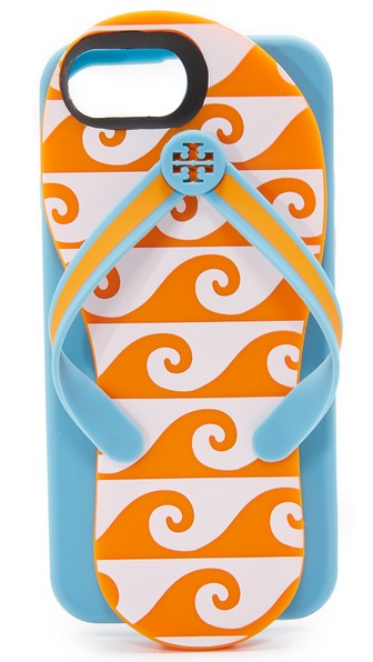 TORY BURCH FLIP-FLOP SILICONE CASE FOR IPHONE 7, ORANGE GROVE | ModeSens