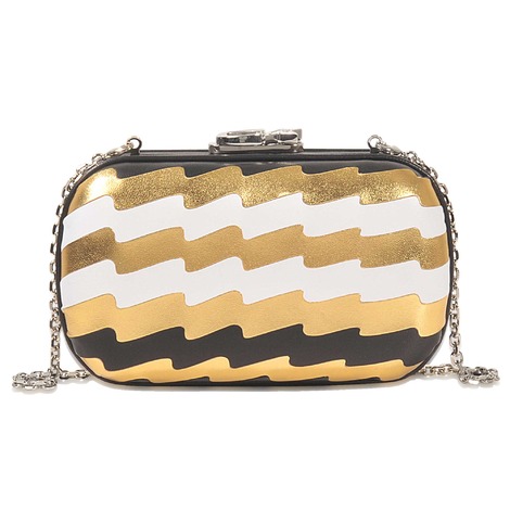 CORTO MOLTEDO SUSAN PLEATED LEATHER METAL CLUTCH, GOLD | ModeSens