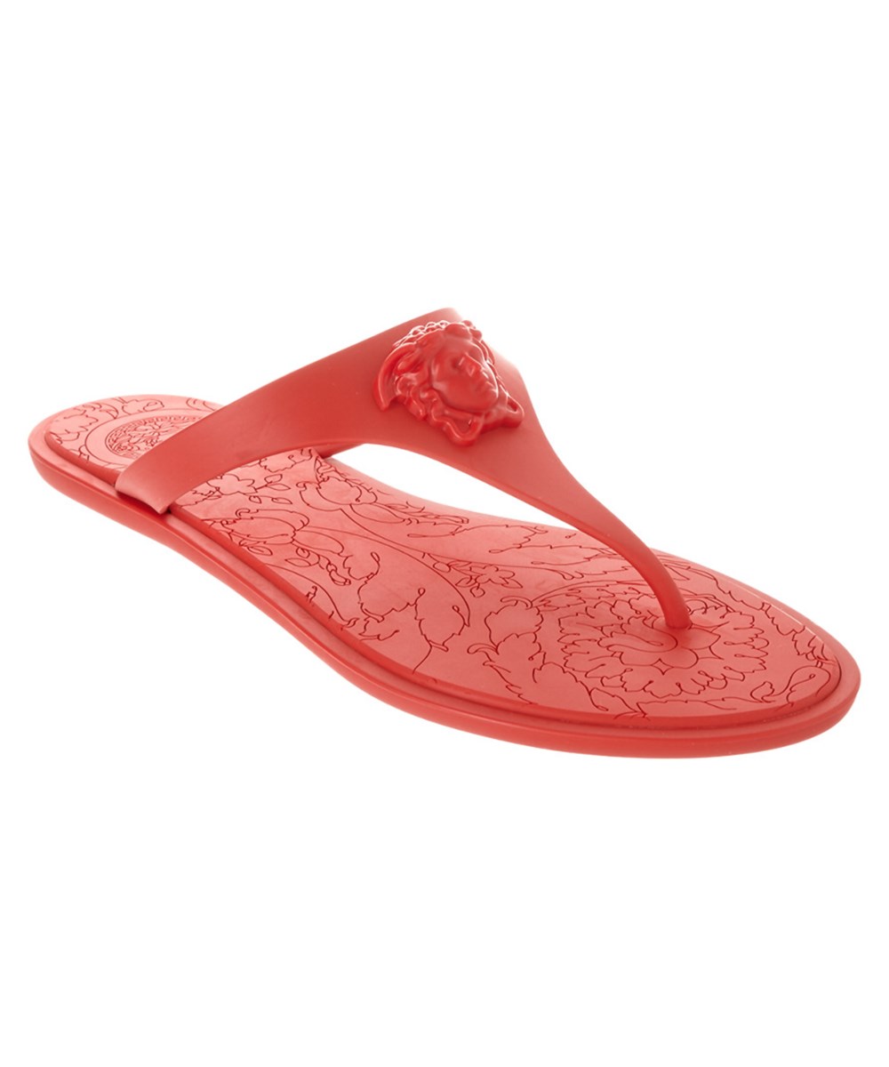 medusa palazzo thong sandals