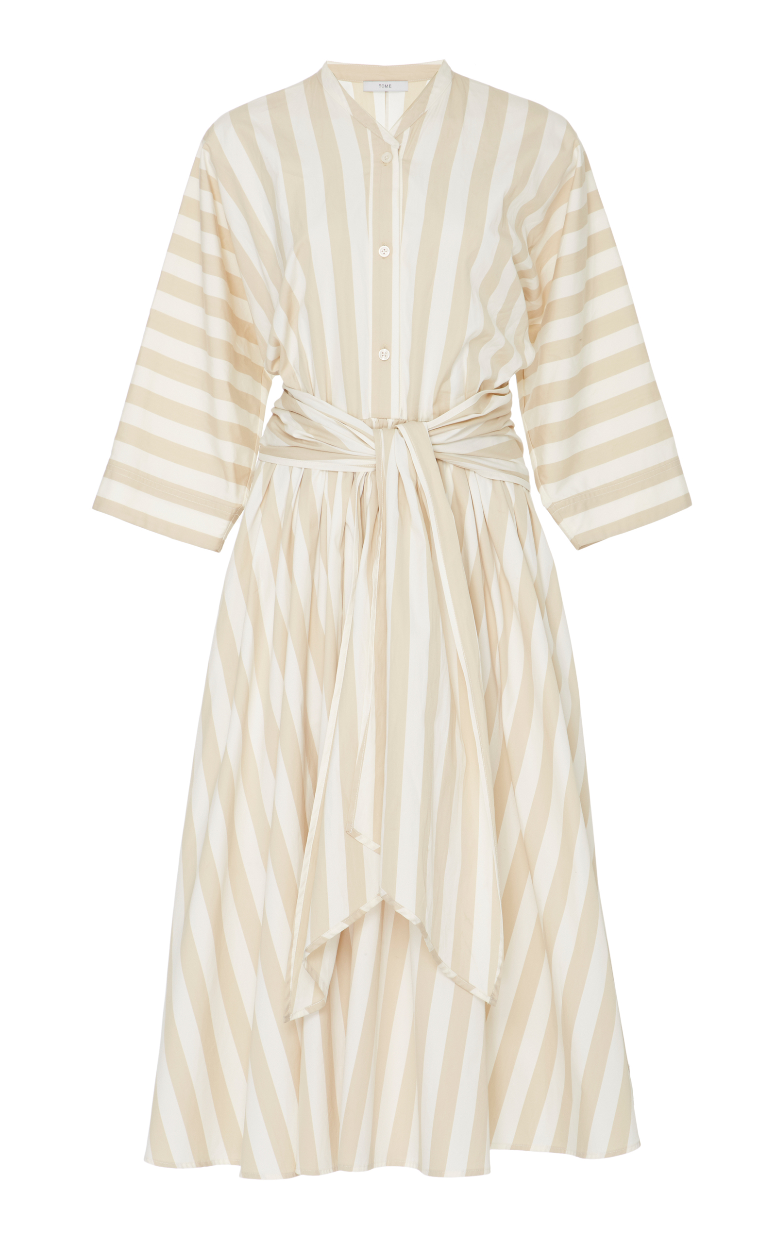 TOME Striped Cotton Dress | ModeSens