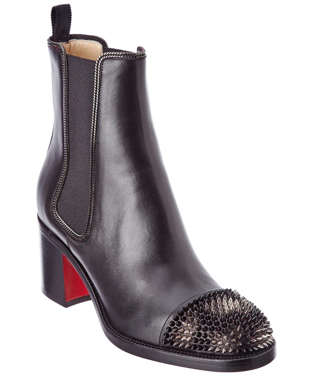 christian louboutin spike booties