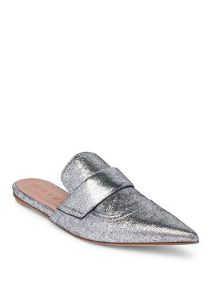 Marni Metallic Pointed Toe Loafer Mules | ModeSens